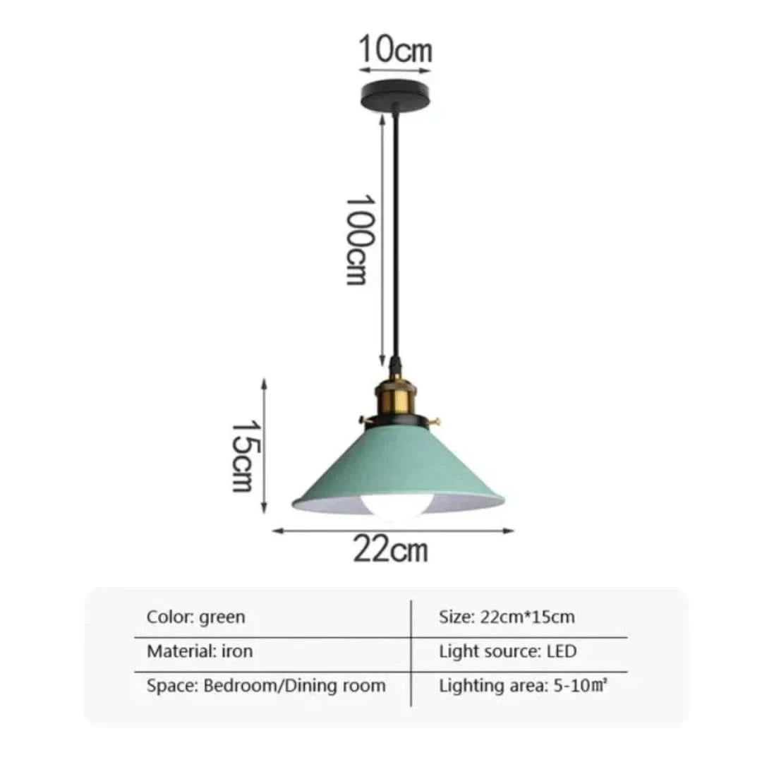 Lámpara colgante de bocina industrial LED-Ceiling lamps-VyFlair