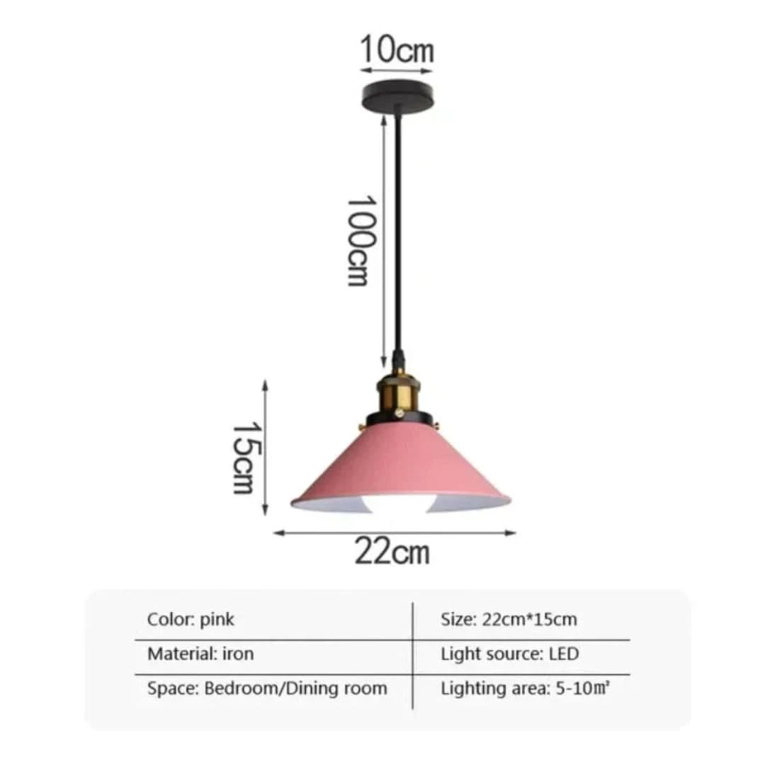Lámpara colgante de bocina industrial LED-Ceiling lamps-VyFlair