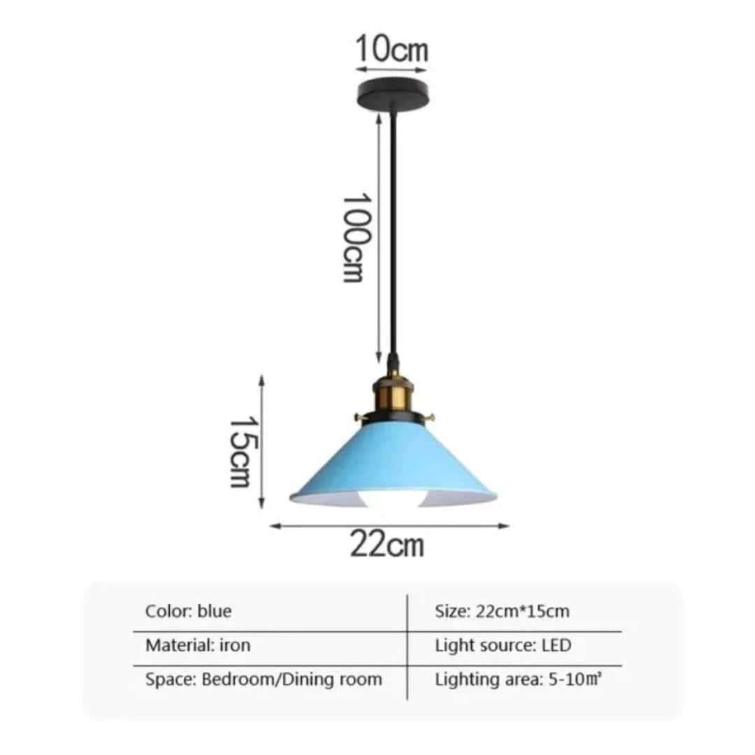 Lámpara colgante de bocina industrial LED-Ceiling lamps-VyFlair