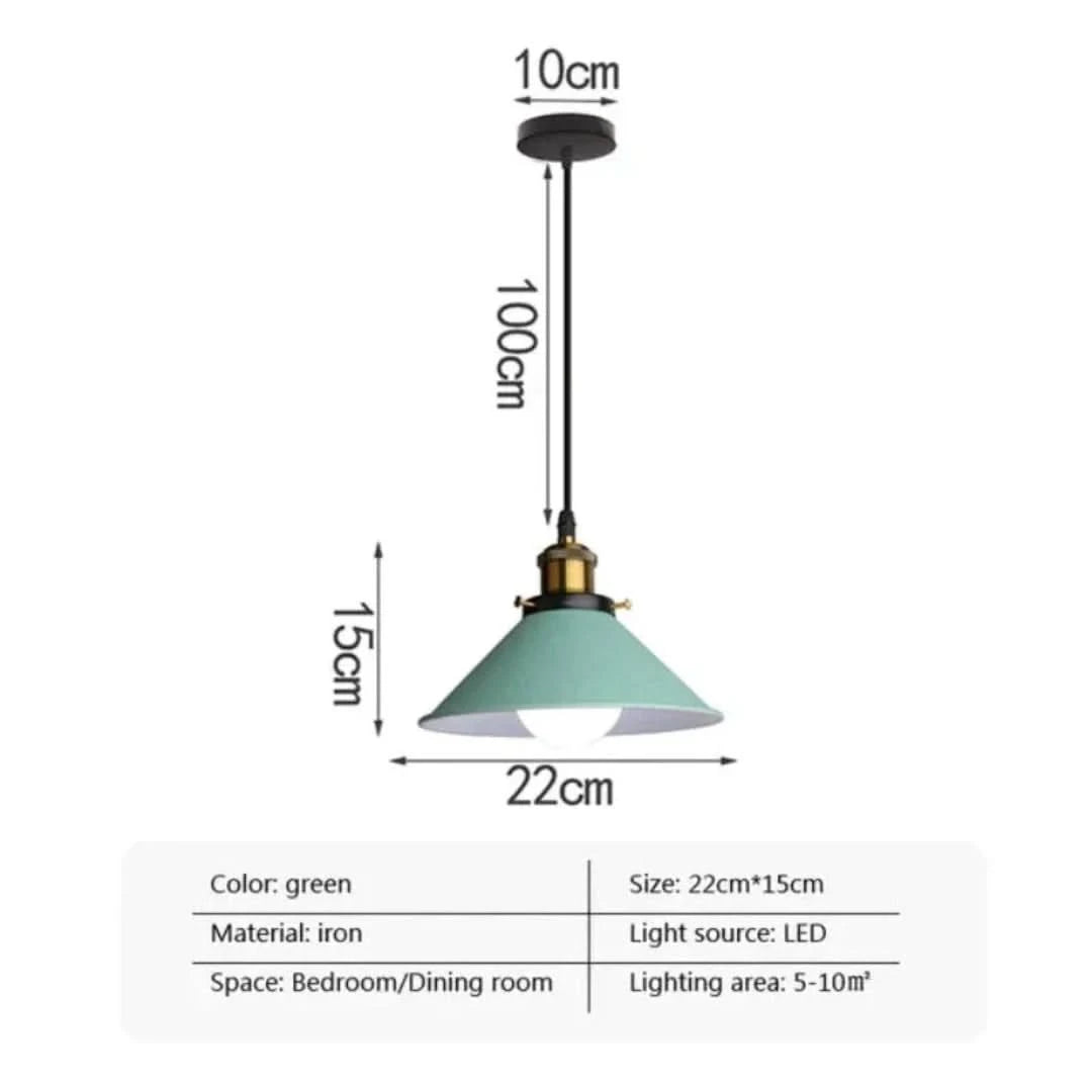 Modern Meets - Lámpara colgante de bocina industrial LED-Ceiling lamps-VyFlair