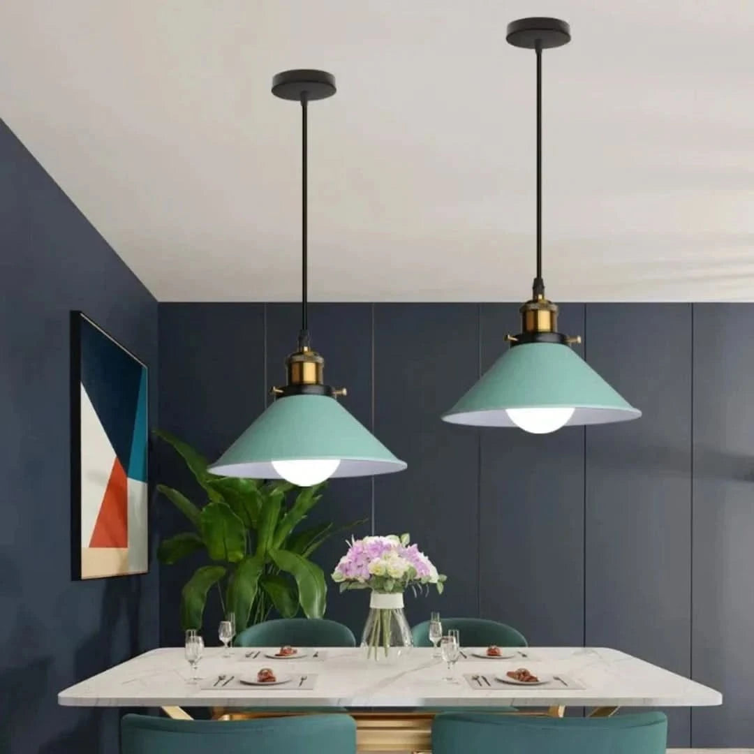 Modern Meets - Lámpara colgante de bocina industrial LED-Ceiling lamps-VyFlair