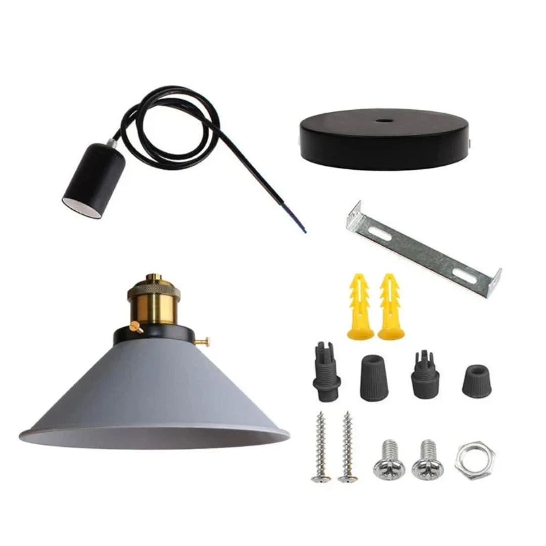 Modern Meets - Lámpara colgante de bocina industrial LED-Ceiling lamps-VyFlair