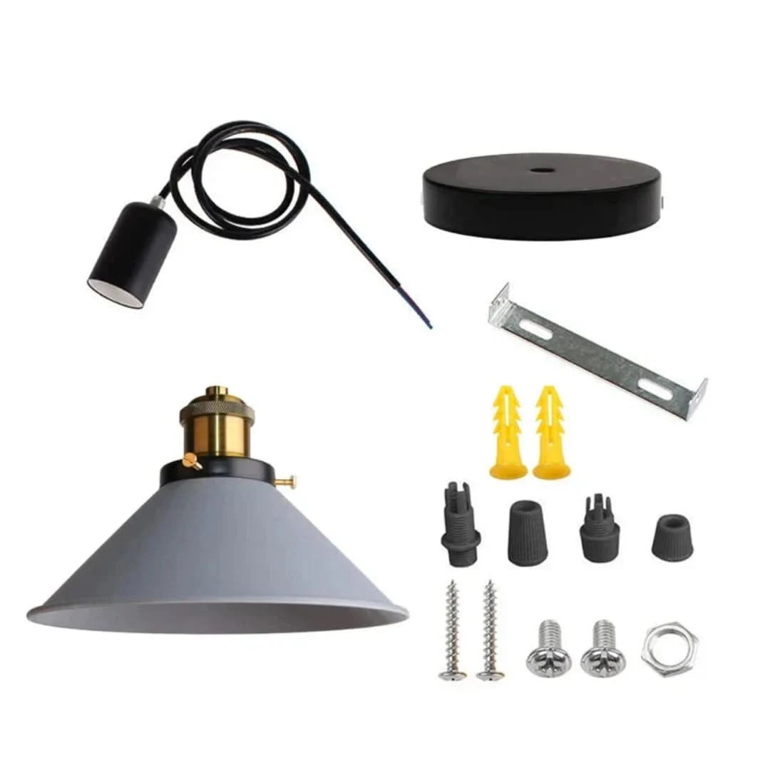 Lámpara colgante de bocina industrial LED-Ceiling lamps-VyFlair