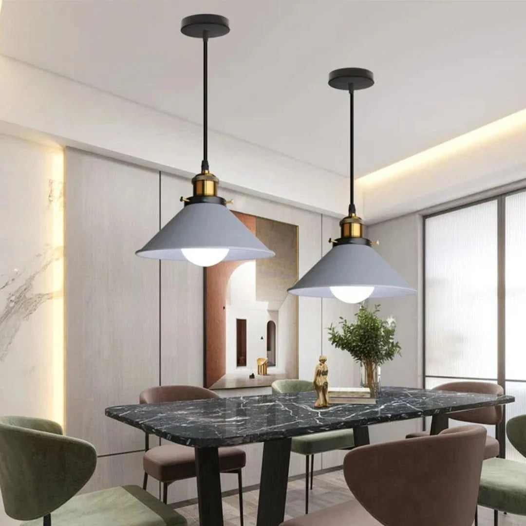 Lámpara colgante de bocina industrial LED-Ceiling lamps-VyFlair