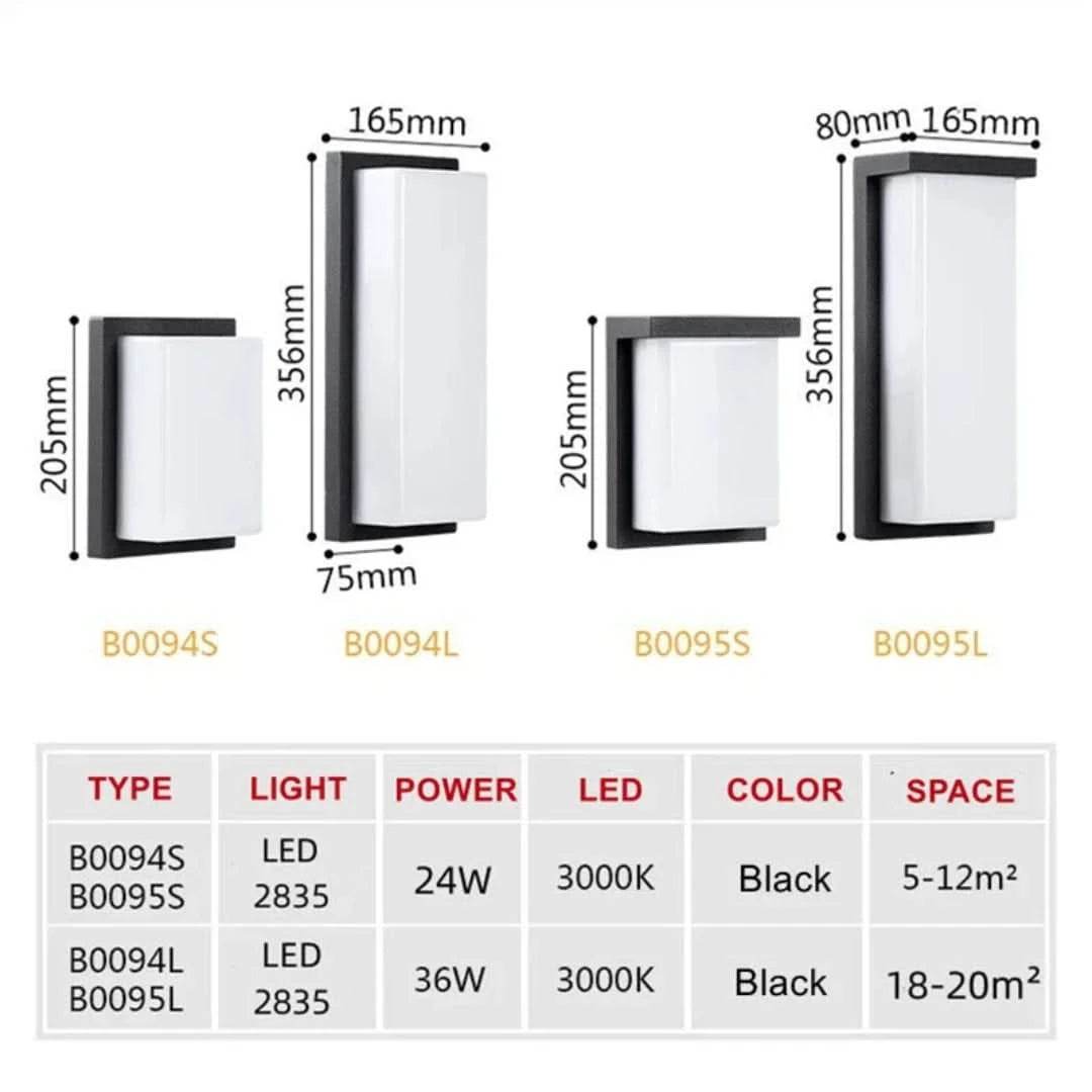 Urbanspectra - luces de pared al aire libre LED modernas-Outdoor lighting-VyFlair