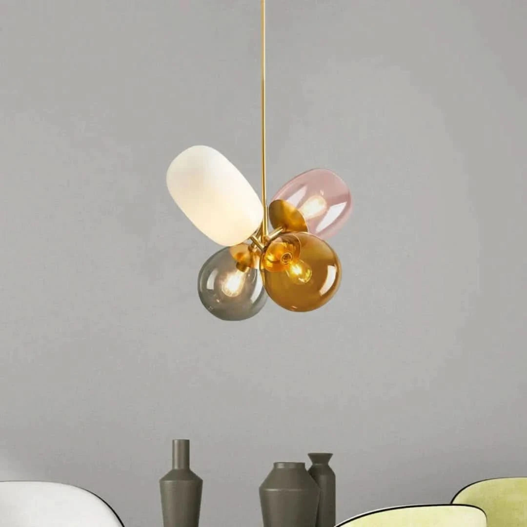 Luminescentluster - lámpara colgante con globo de vidrio-Ceiling lamps-VyFlair