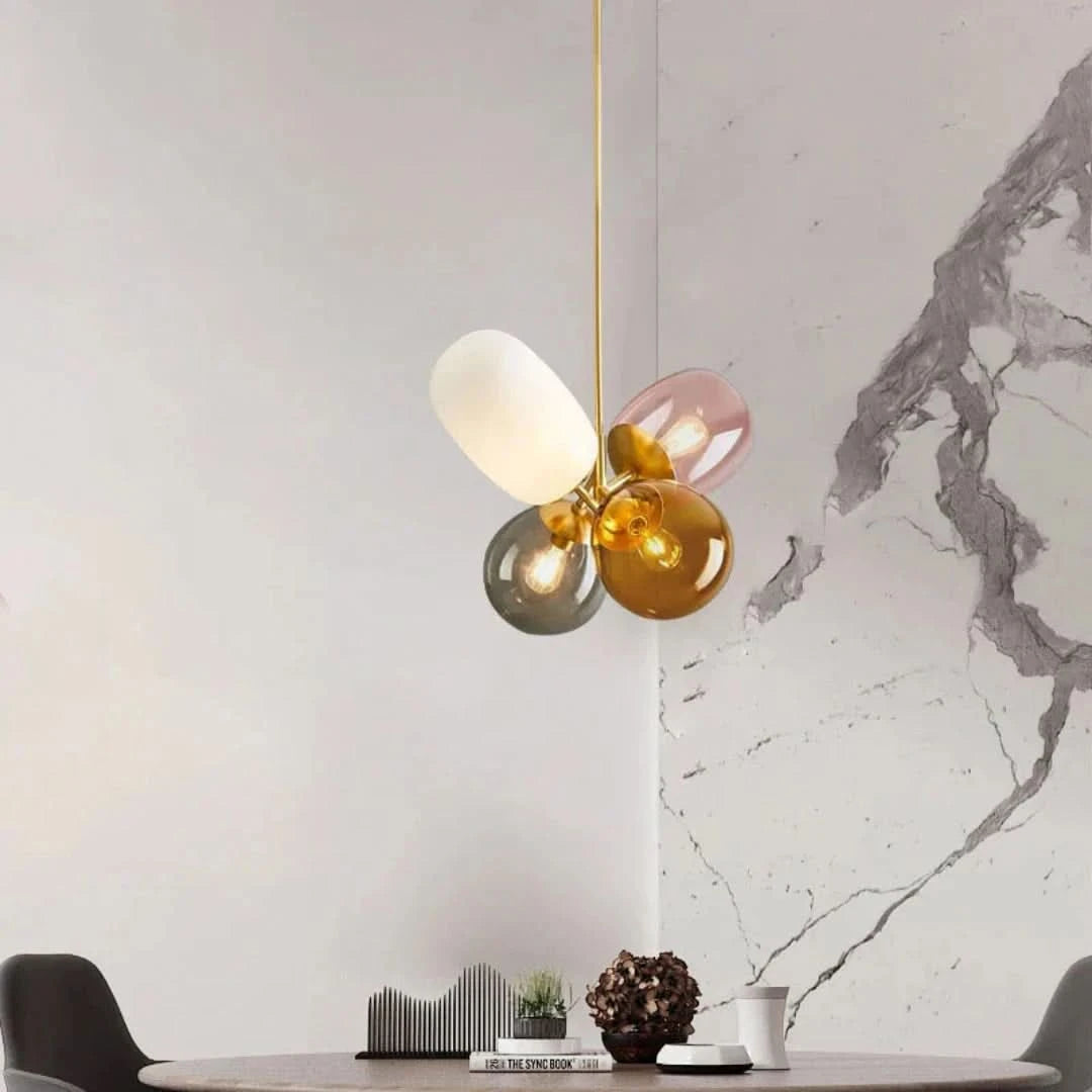 Luminescentluster - lámpara colgante con globo de vidrio-Ceiling lamps-VyFlair