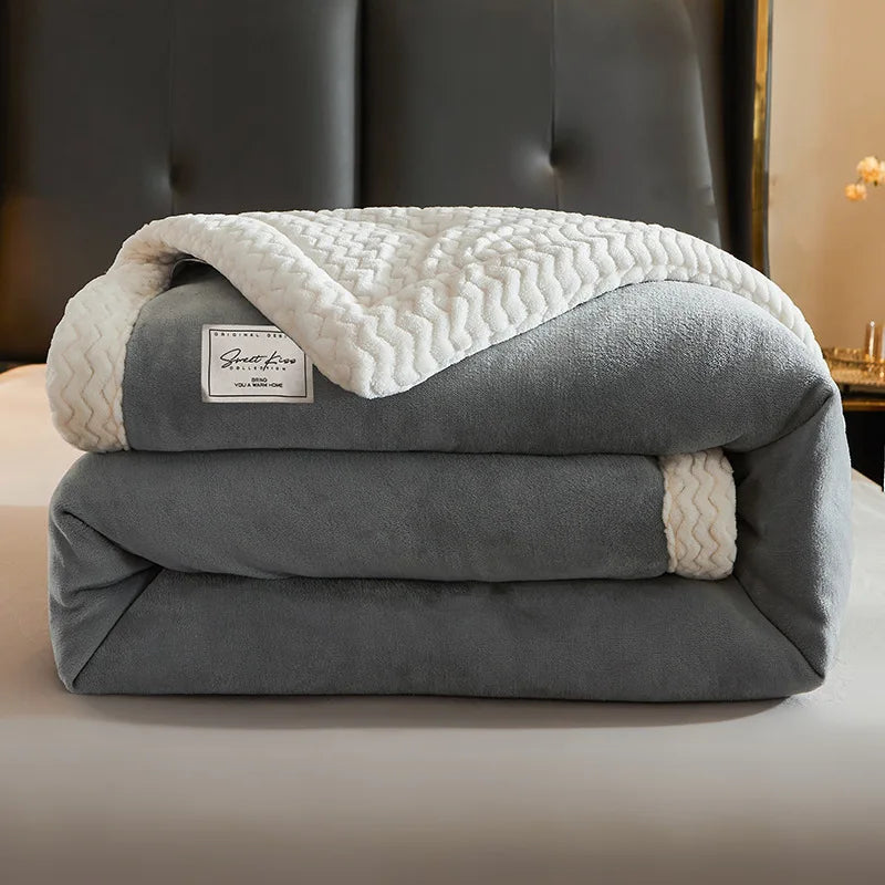 Manta de Forro Polar Lujo CozyBlanket - Suave Cálida Premium
