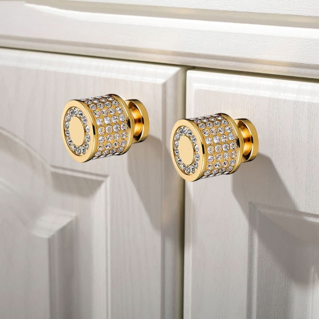 Manijas de oro de cristal: un toque de sofisticación en cada habitación-cabinet knobs-VyFlair