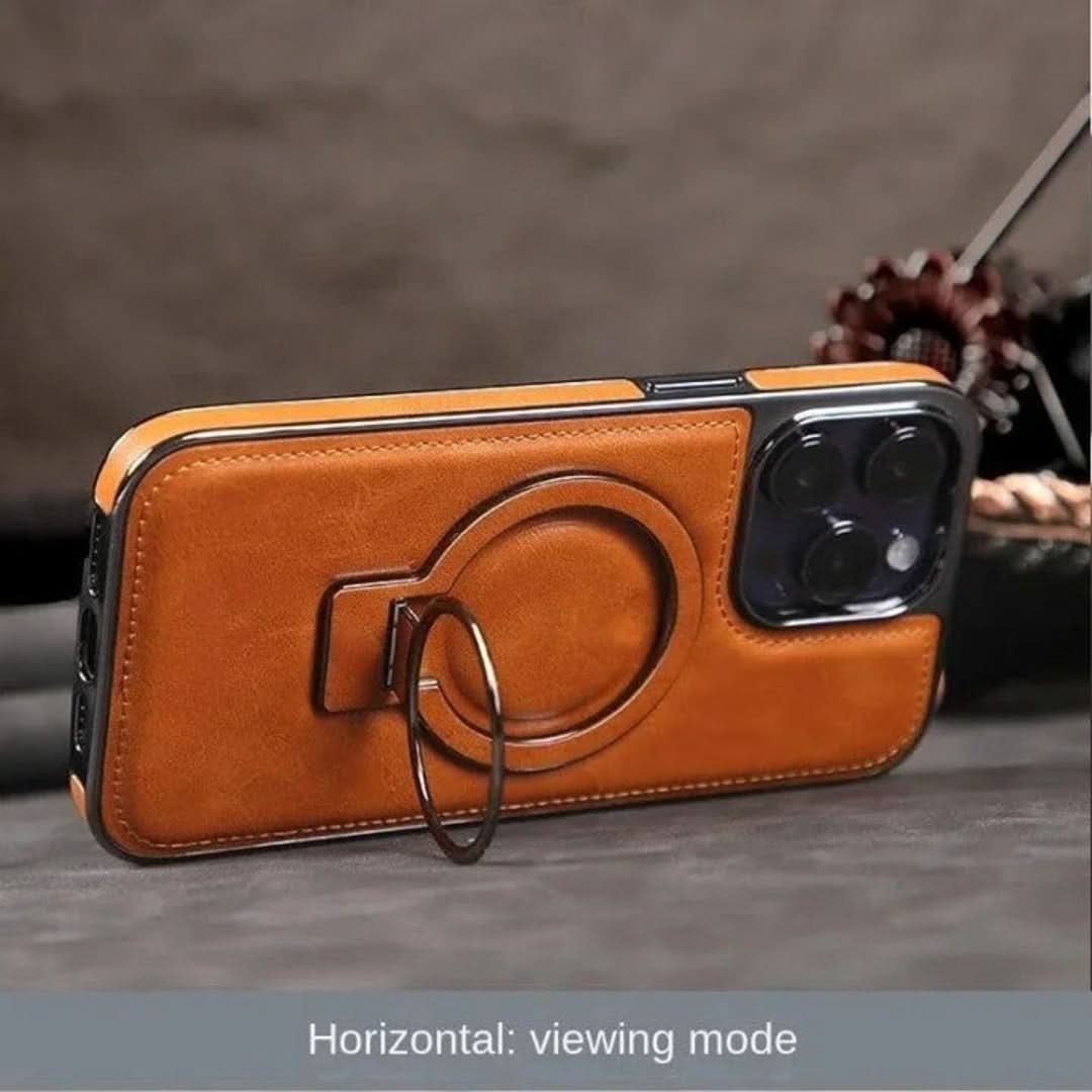Stand de cuero - Case de iPhone-Electronics & Accessories-VyFlair