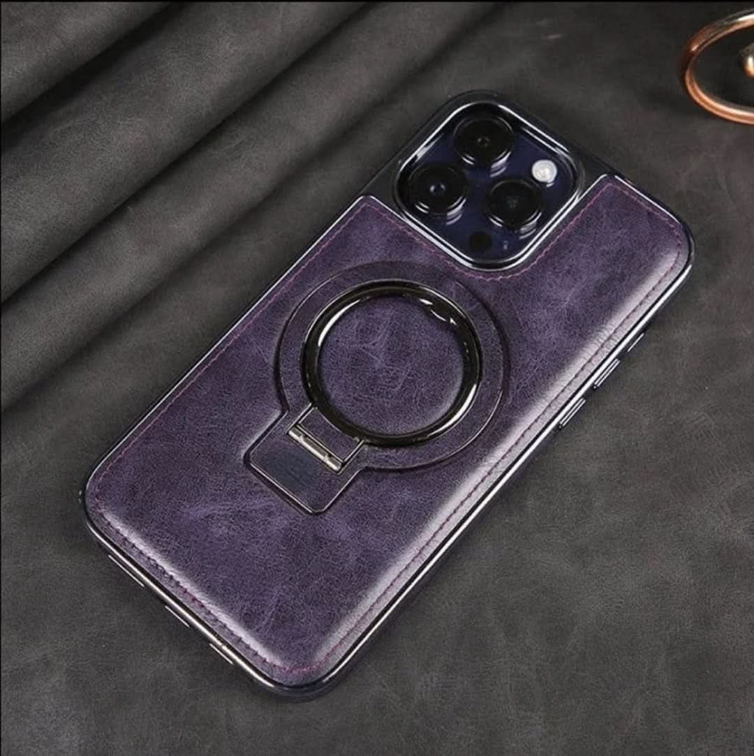 Stand de cuero - Case de iPhone-Electronics & Accessories-VyFlair