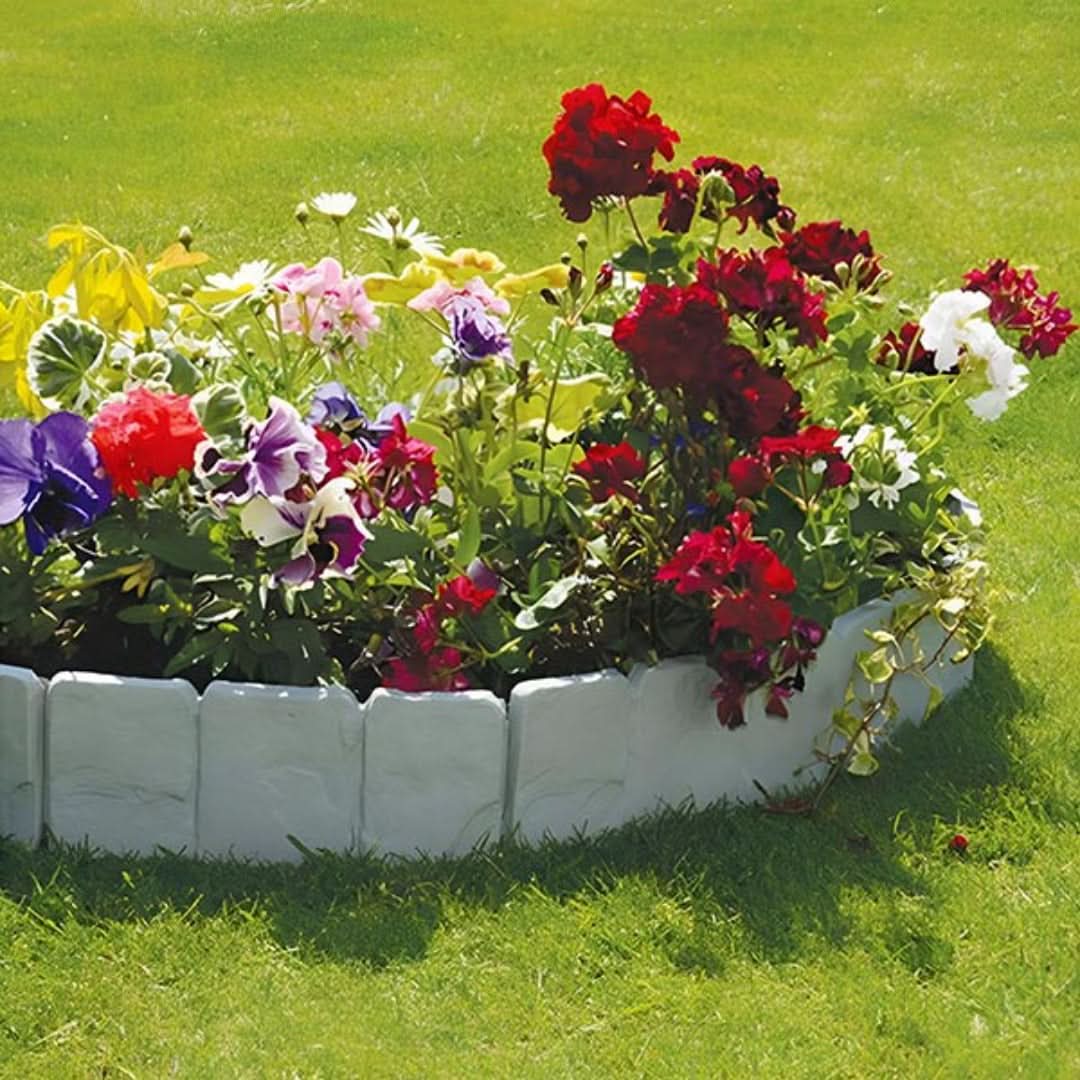 Bordeo de jardín de piedra (10 piezas) | Minihek-Stone Garden Edging-VyFlair