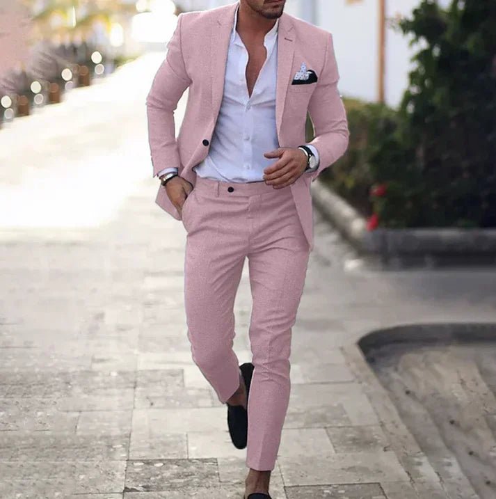 Mikael - Conjunto de Blazer y Pantalón Versátil para un Estilo Moderno - VyFlair