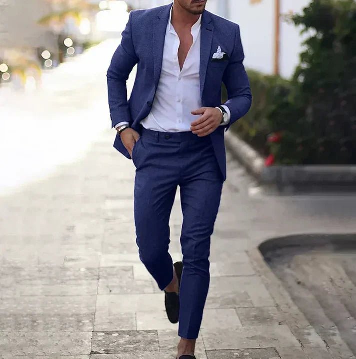 Mikael - Conjunto de Blazer y Pantalón Versátil para un Estilo Moderno - VyFlair