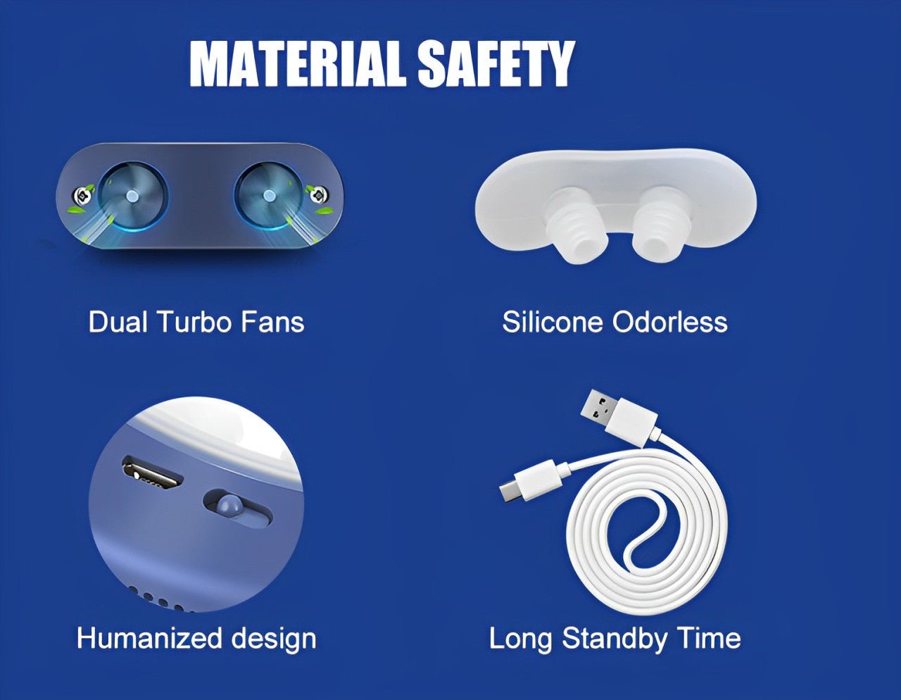 Micro CPAP Portátil Antirronquidos para Apnea del Sueño - VyFlair