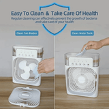 Mini Ventilador de Niebla de Hielo - Refrescante y Potente