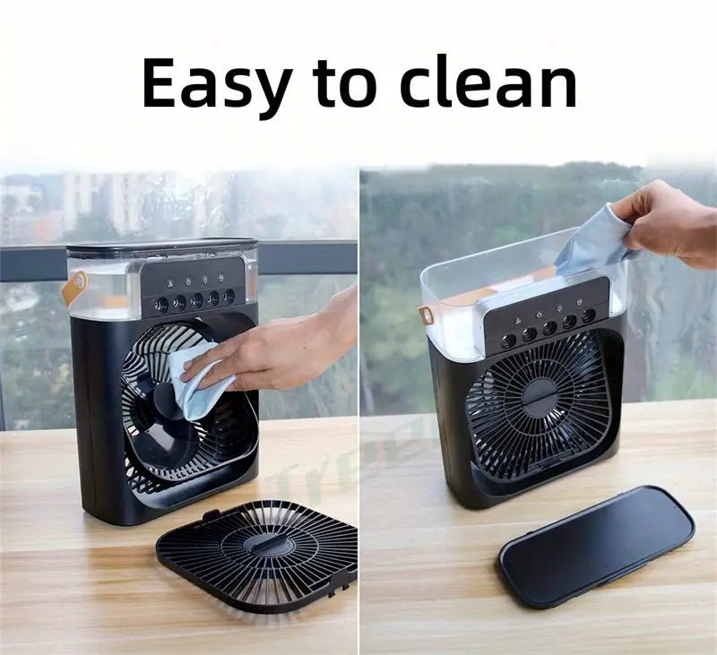 Mini Ventilador de Niebla de Hielo - Refrescante y Potente