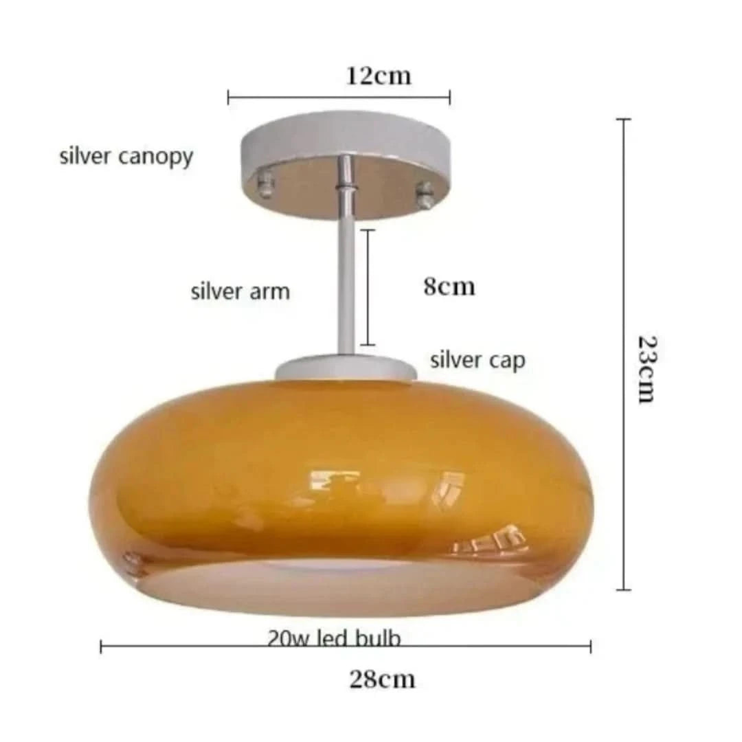 Luminacraft - luces colgantes LED hechas de vidrio-Ceiling lamps-VyFlair