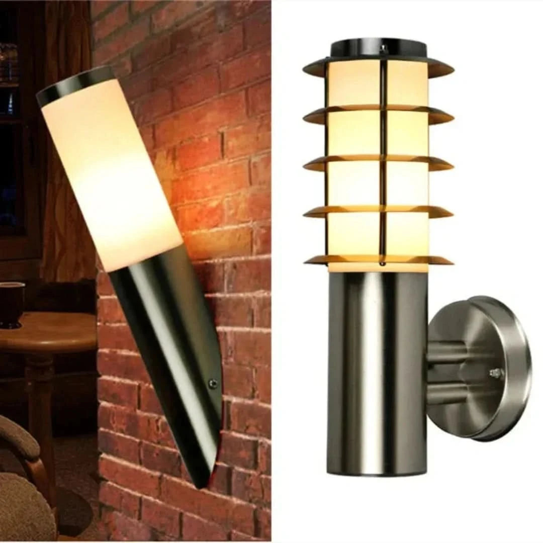 SCECREYGUNGLOW - luces de pared de acero inoxidable modernas para el aire libre-Outdoor lighting-VyFlair