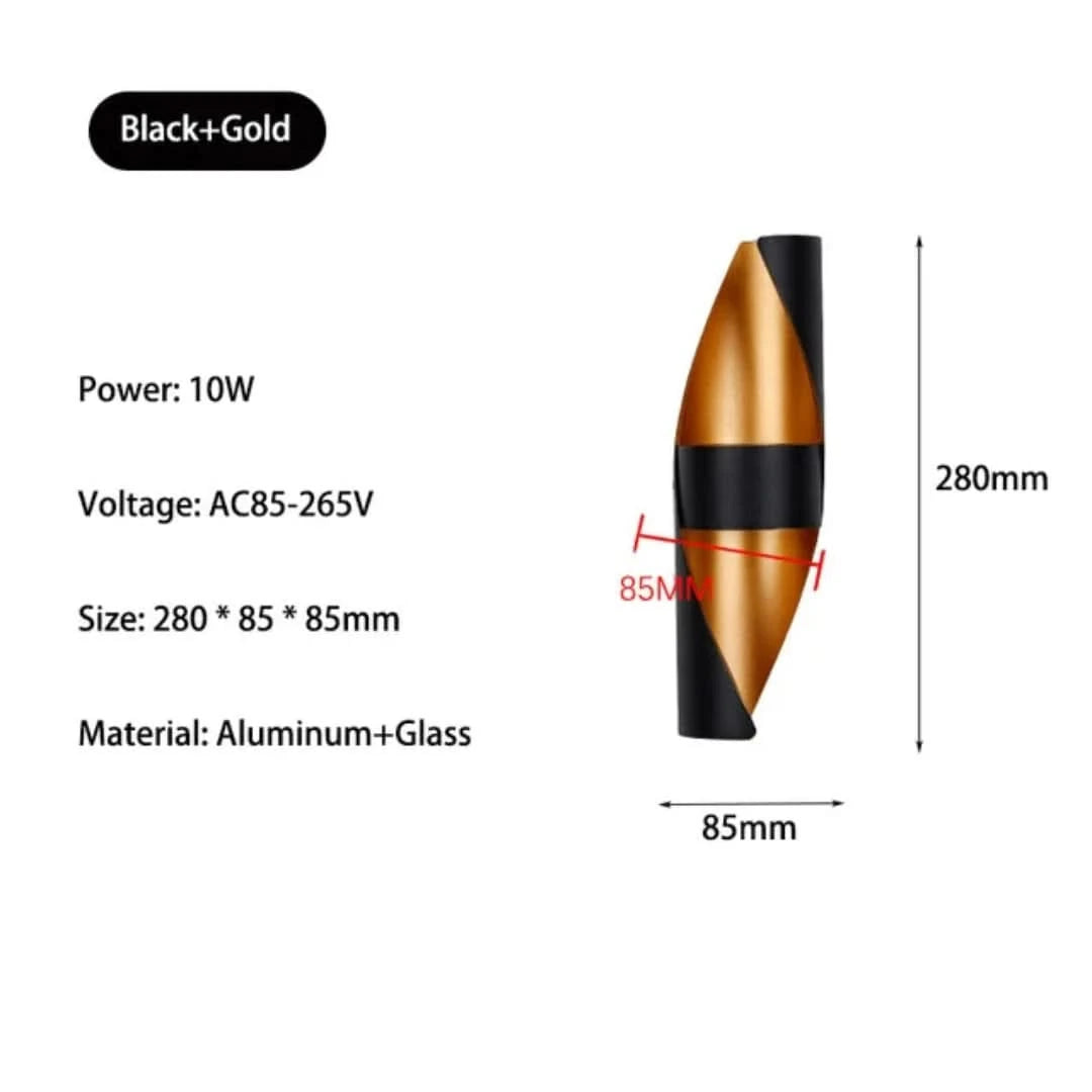 Cascadia - luz de pared exterior LED-Outdoor lighting-VyFlair