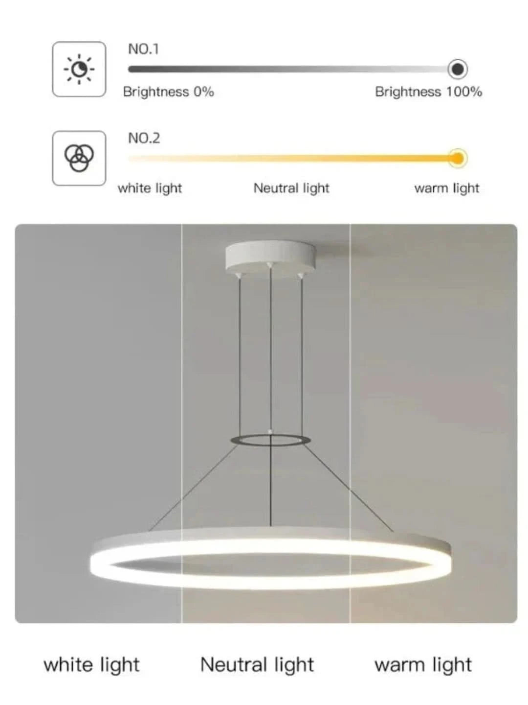 Chicradiance - lámpara colgante delgada-Ceiling lamps-VyFlair