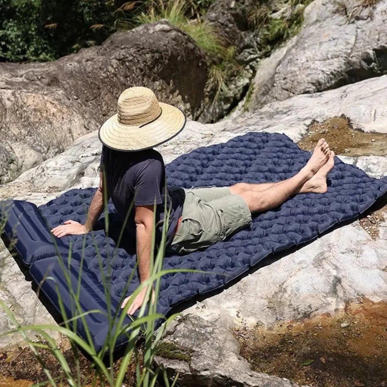 TrailRest Colchón Inflable Doble Ultraligero Auto - Inflable - VyFlair