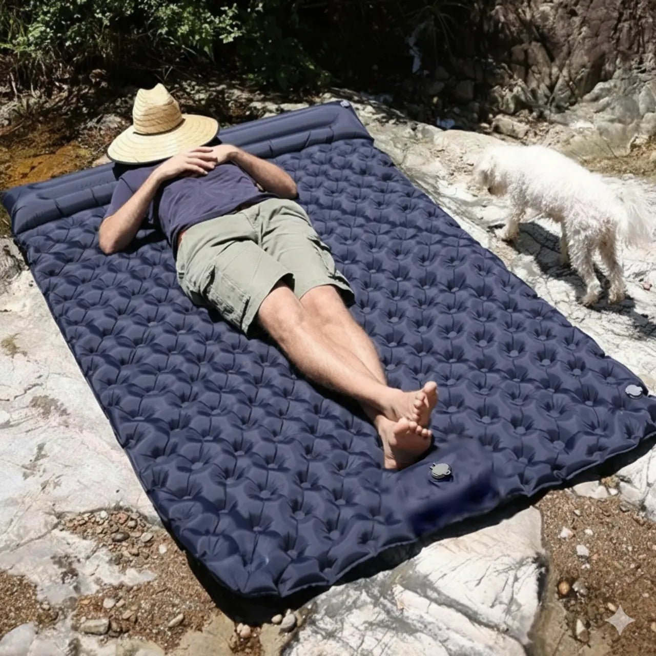 TrailRest Colchón Inflable Doble Ultraligero Auto - Inflable - VyFlair
