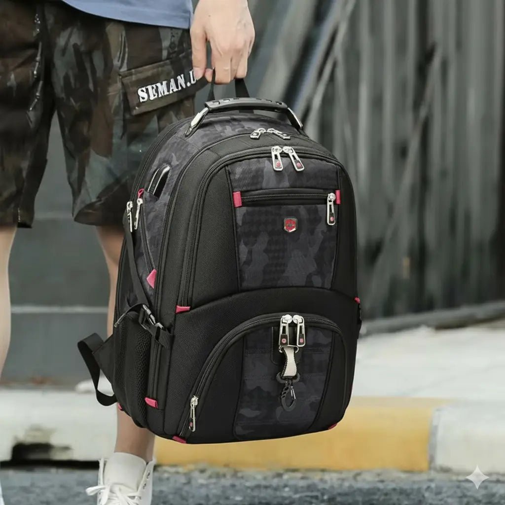 Mochila Impermeable Looply con Puerto USB para Laptop - VyFlair