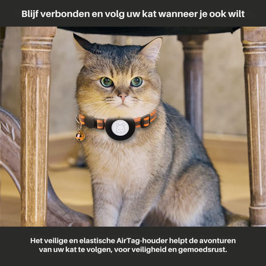 Collar GPS para Gatos con Cierre de Liberación Rápida y Diseño Reflectante para Mayor Visibilidad Nocturna
