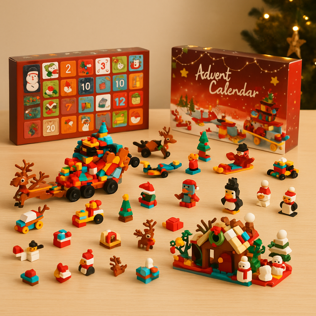Calendario de Adviento 2025 de Bloques de Construcción – 24 Días de Sorpresas y Diversión Creativa