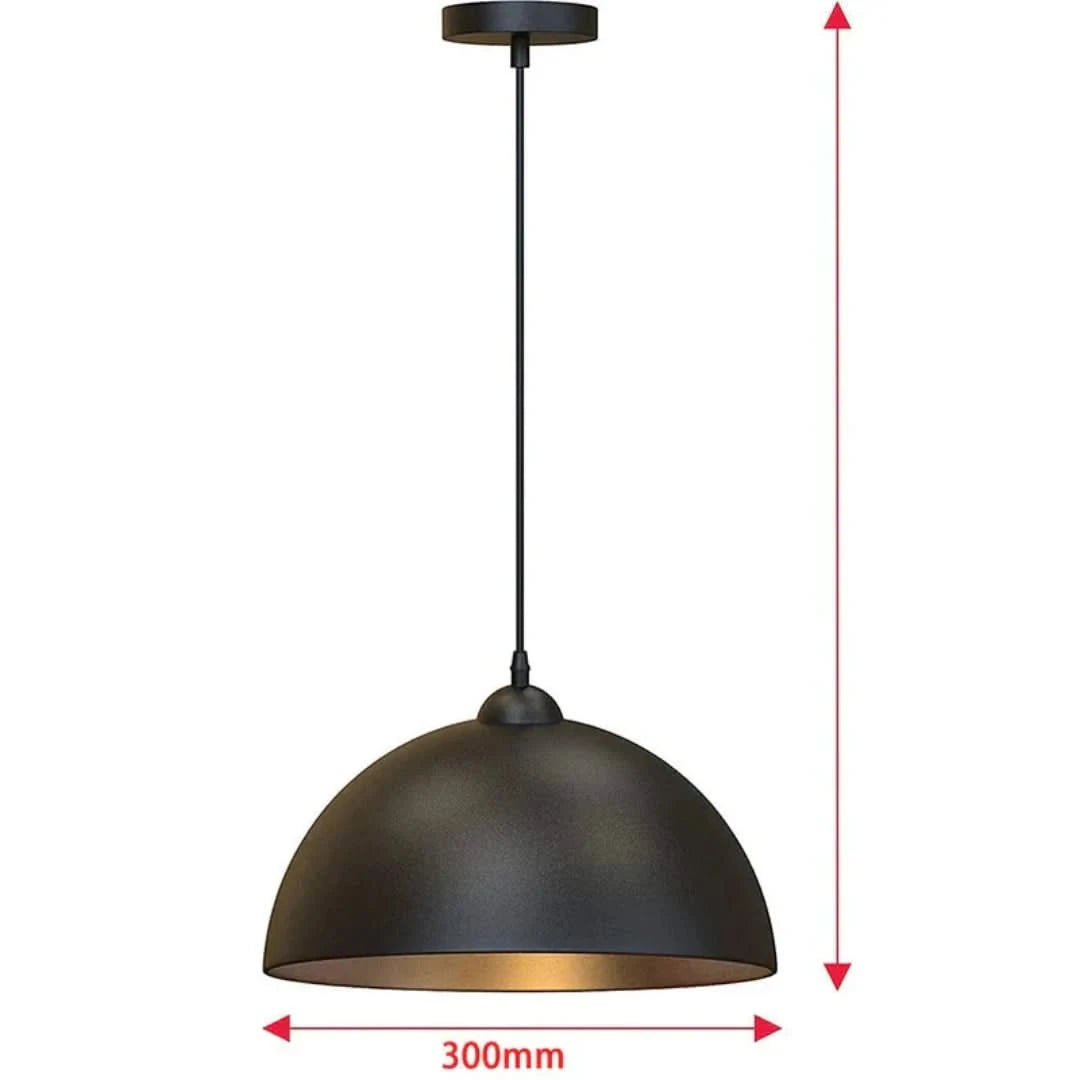 DOMEGLOW - Lámpara colgante con pantalla de lámpara abovedada-Ceiling lamps-VyFlair