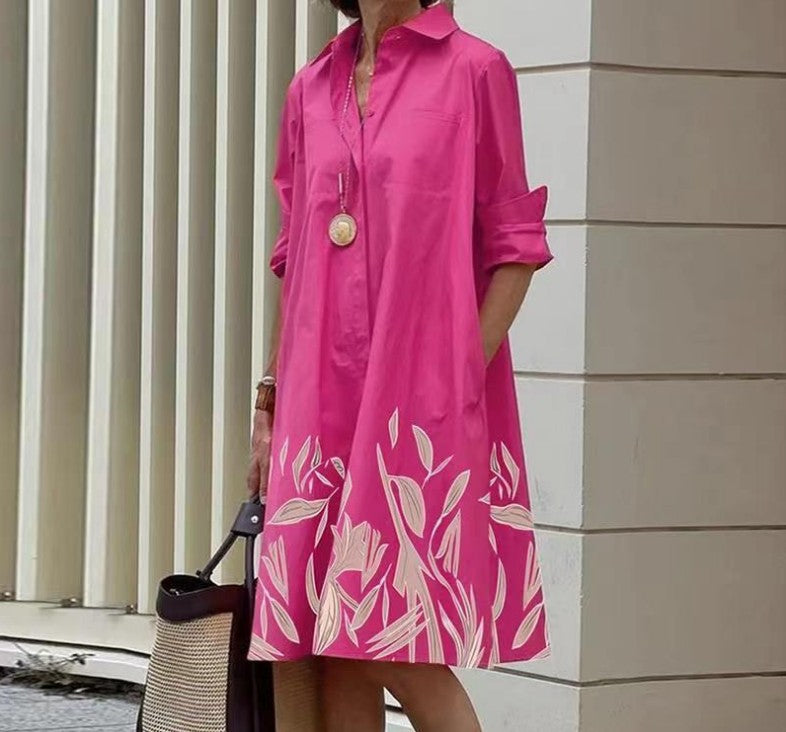 Vestido Casual Impreso Elegante para Mujeres - Estilo Verano Halagador para Cualquier Ocasión