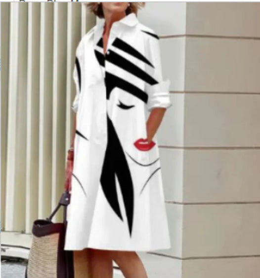 Vestido Casual Impreso Elegante para Mujeres - Estilo Verano Halagador para Cualquier Ocasión