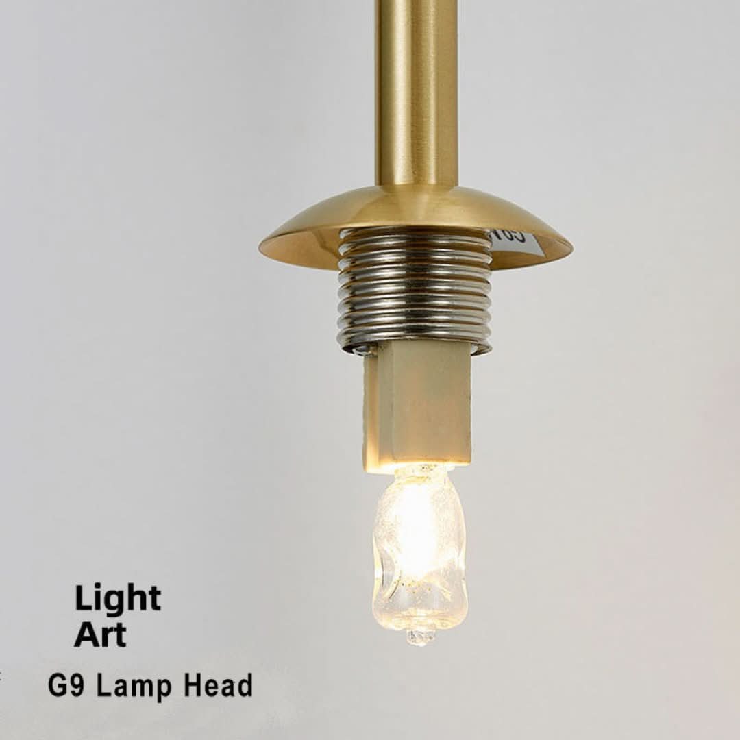 GLOWGLASS - Lámpara de pared de vidrio elegante con 2 luces-Wall light-VyFlair