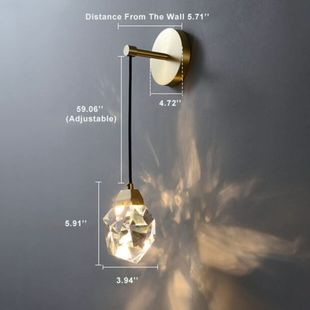 Luxorlight - Lámpara de pared moderna con cristales-Wall light-VyFlair