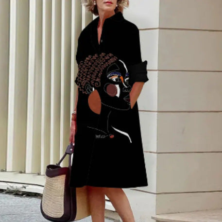Vestido Casual Impreso Elegante para Mujeres - Estilo Verano Halagador para Cualquier Ocasión
