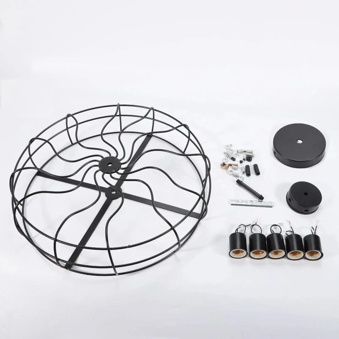 Vintagevista - araña de jaula retro-Ceiling lamps-VyFlair