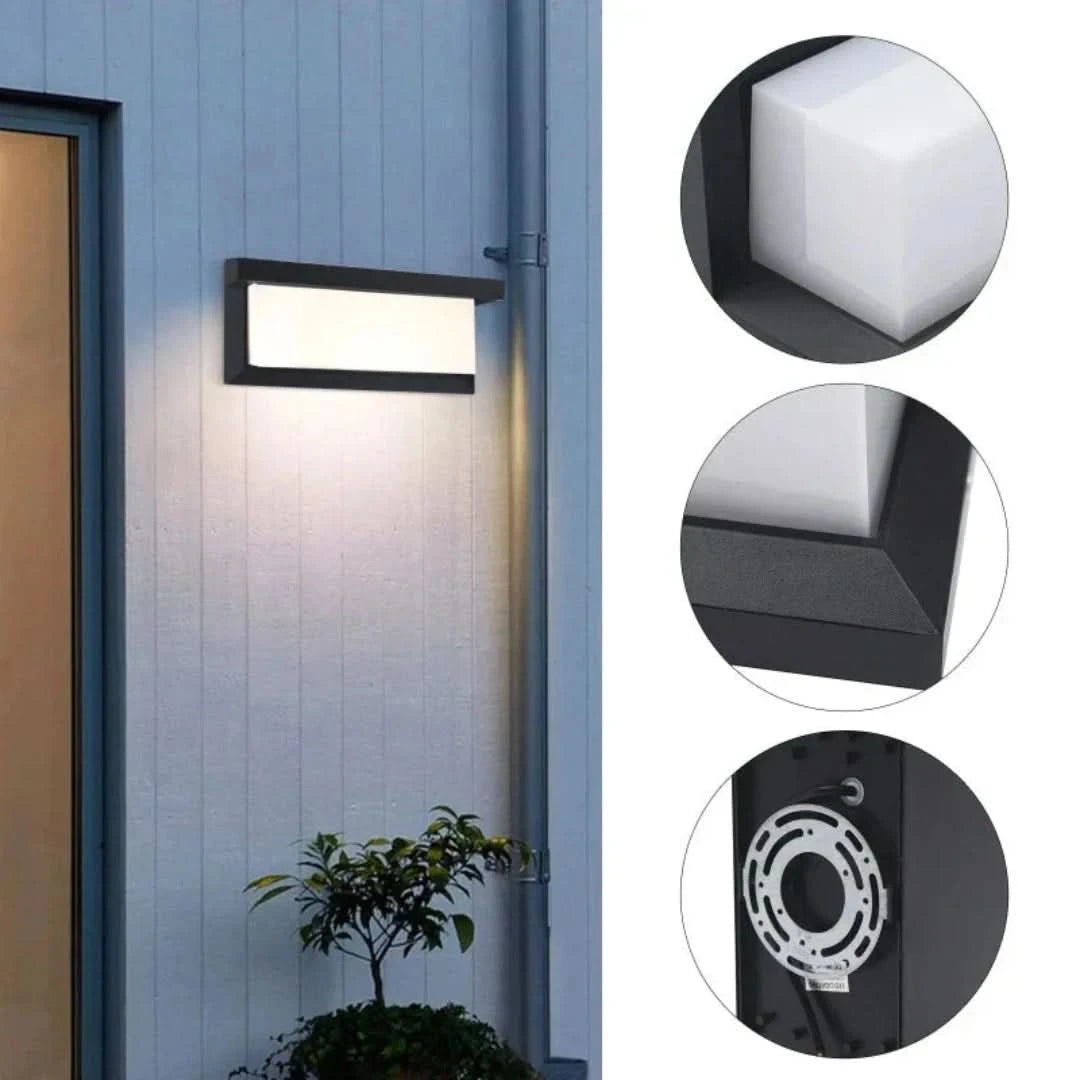 Horizonshine - luz de pared LED impermeable duradera-Outdoor lighting-VyFlair