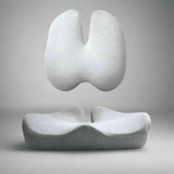ORTHOSEAT - Conjunto de Comodidad Ortopédica - Cojín Asiento y Respaldo - VyFlair
