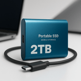 Unidad SSD portátil - almacenamiento compacto - alta velocidad - VyFlair