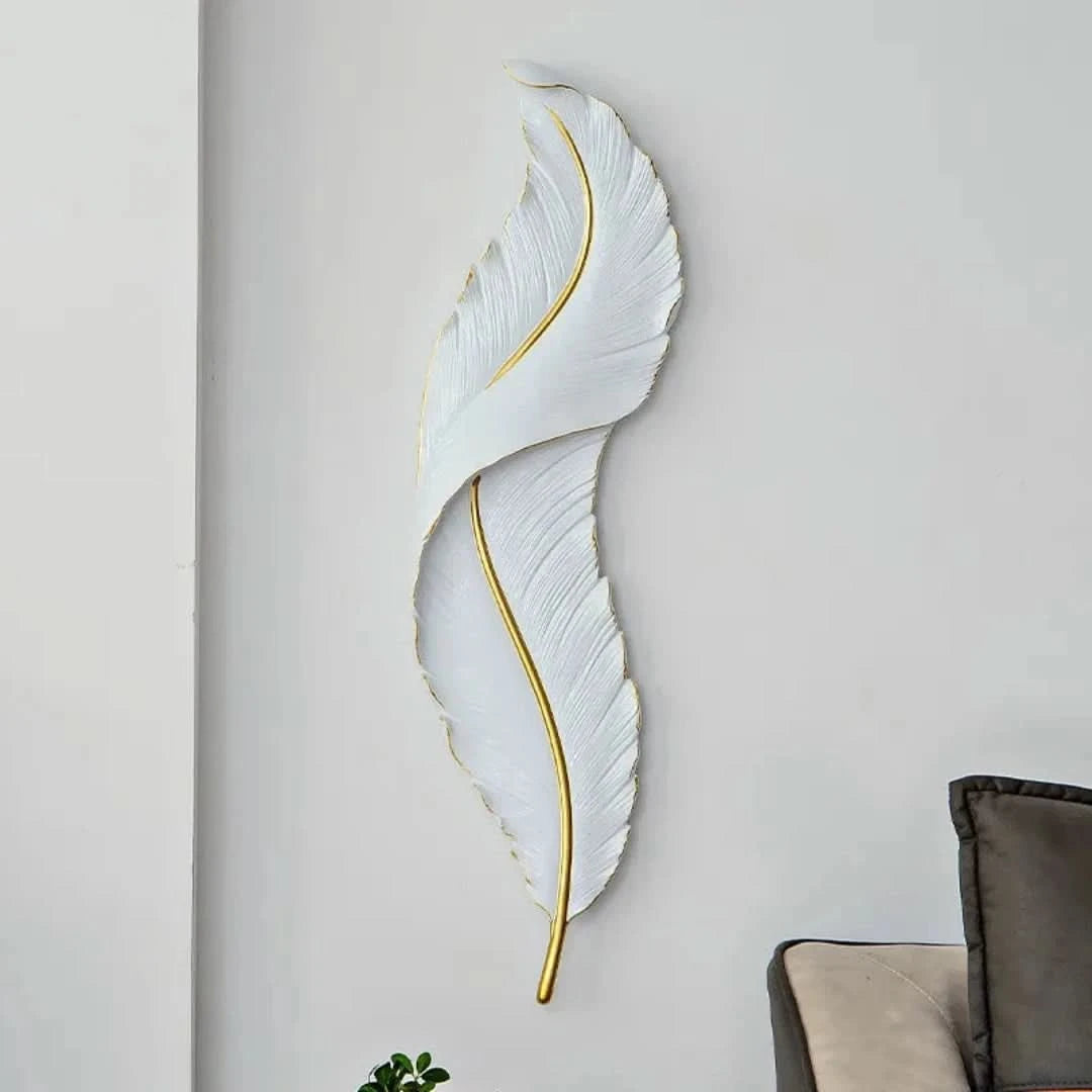 Lámpara de pared de FeatherGlow - sofisticación moderna-Wall Light-VyFlair