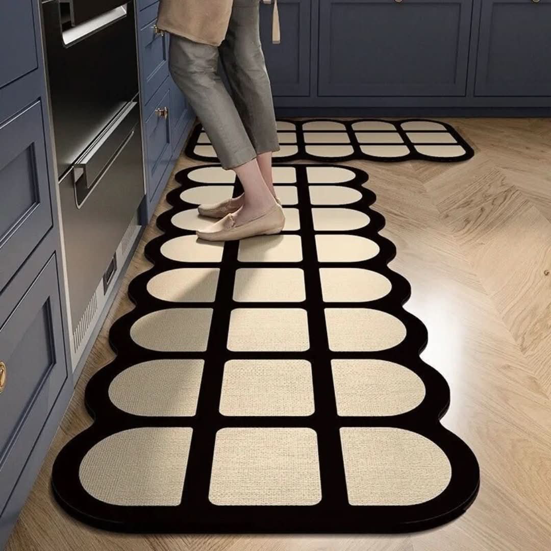 Matera de piso de cocina resistente al aceite: ¡una solución única para su cocina!-Kitchen Floor Mat-VyFlair