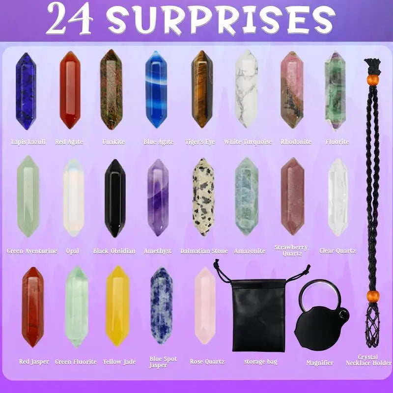 Advent Calendar of Crystals 2025 – 24 Precious Stones for a Bright and Magical December