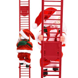 Papá Noel Ascendente Automático – Decoración LED Musical para Árbol de Navidad