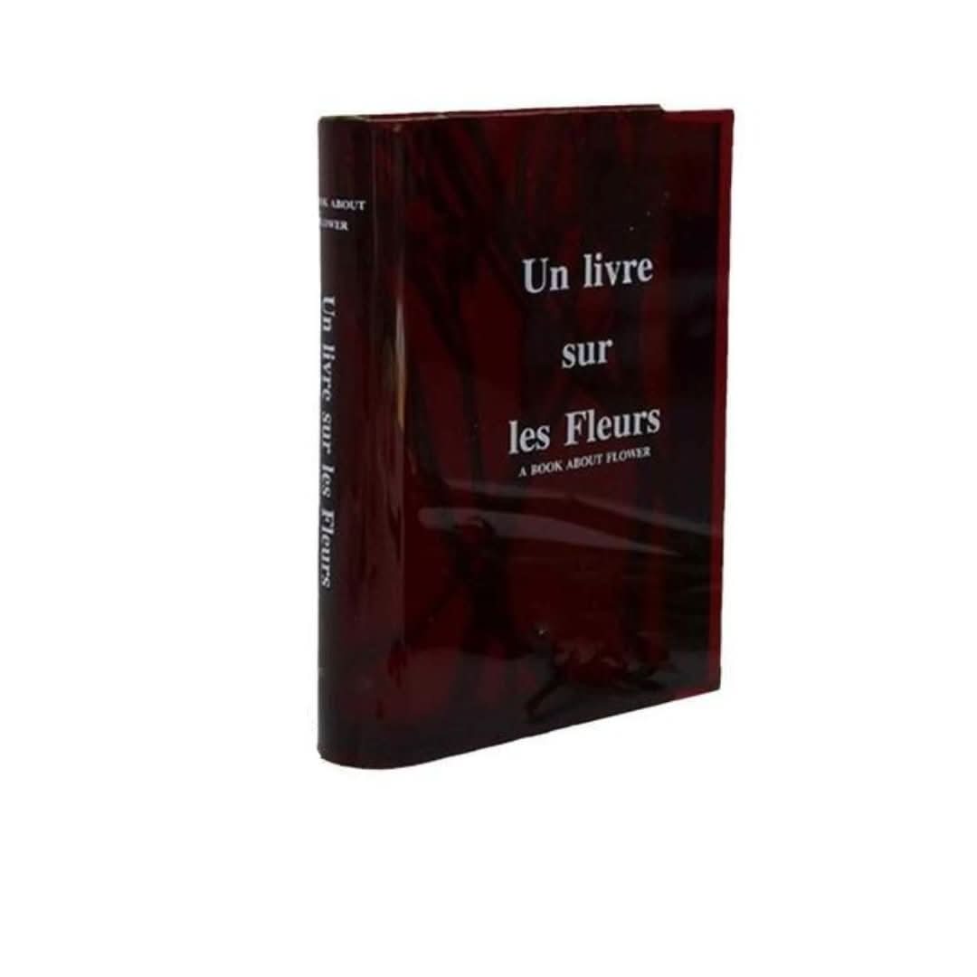 Jarrón de libros acrílicos transparentes-Vase-VyFlair