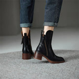 Zapatos de Cuero con Tacones Medios - Elegantes - Cómodos - LUXE - VyFlair