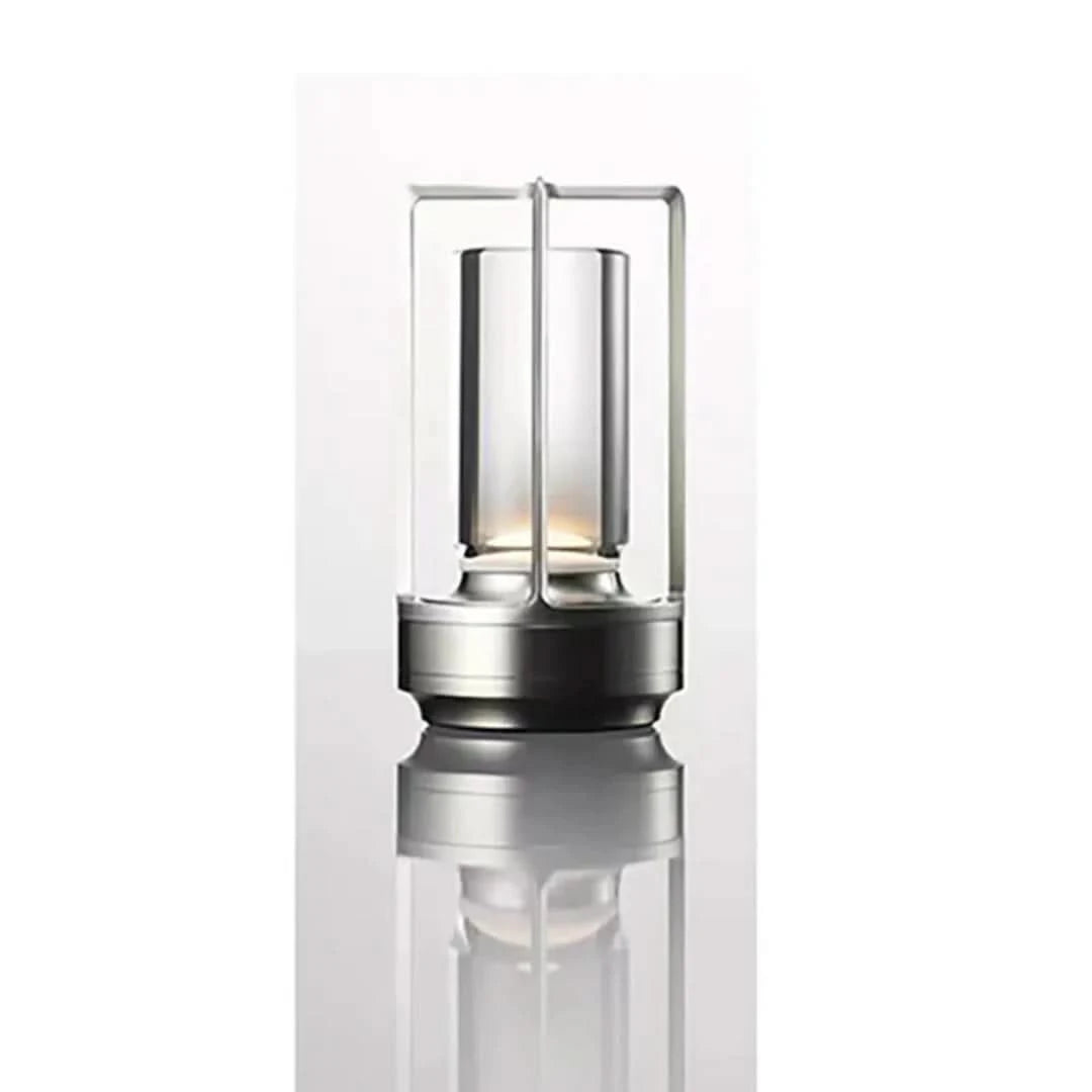 Lámpara de mesa de linterna de cristal: ¡hazlo acogedor de una manera única!-Table lamp-VyFlair