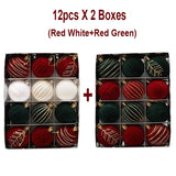 Błyszczące bombki choinkowe 12 szt. – Unikalny design i luksusowy akcent