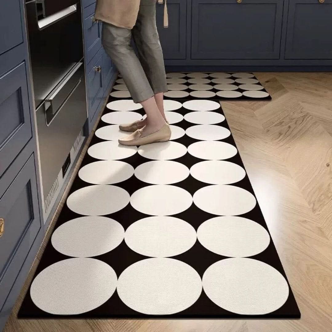 Matera de piso de cocina resistente al aceite: ¡una solución única para su cocina!-Kitchen Floor Mat-VyFlair
