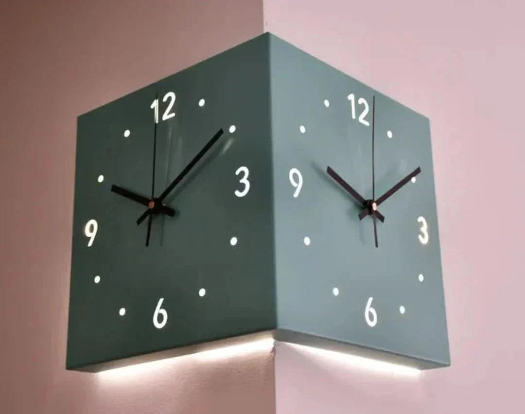 Elegante reloj de esquina-wall clocks-VyFlair
